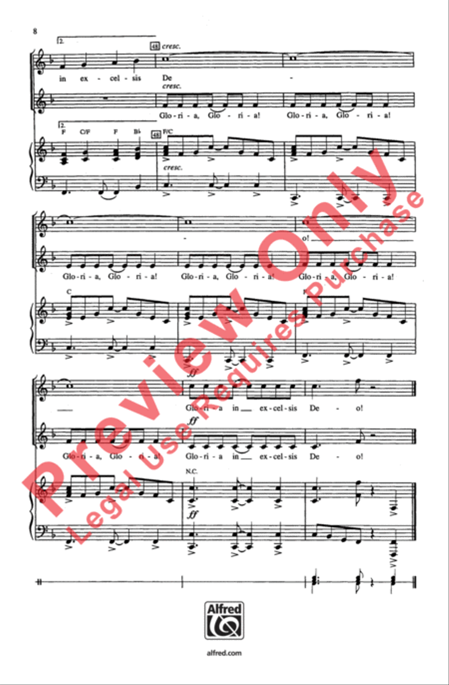 African Gloria 2-Part scores gallery preview page 8