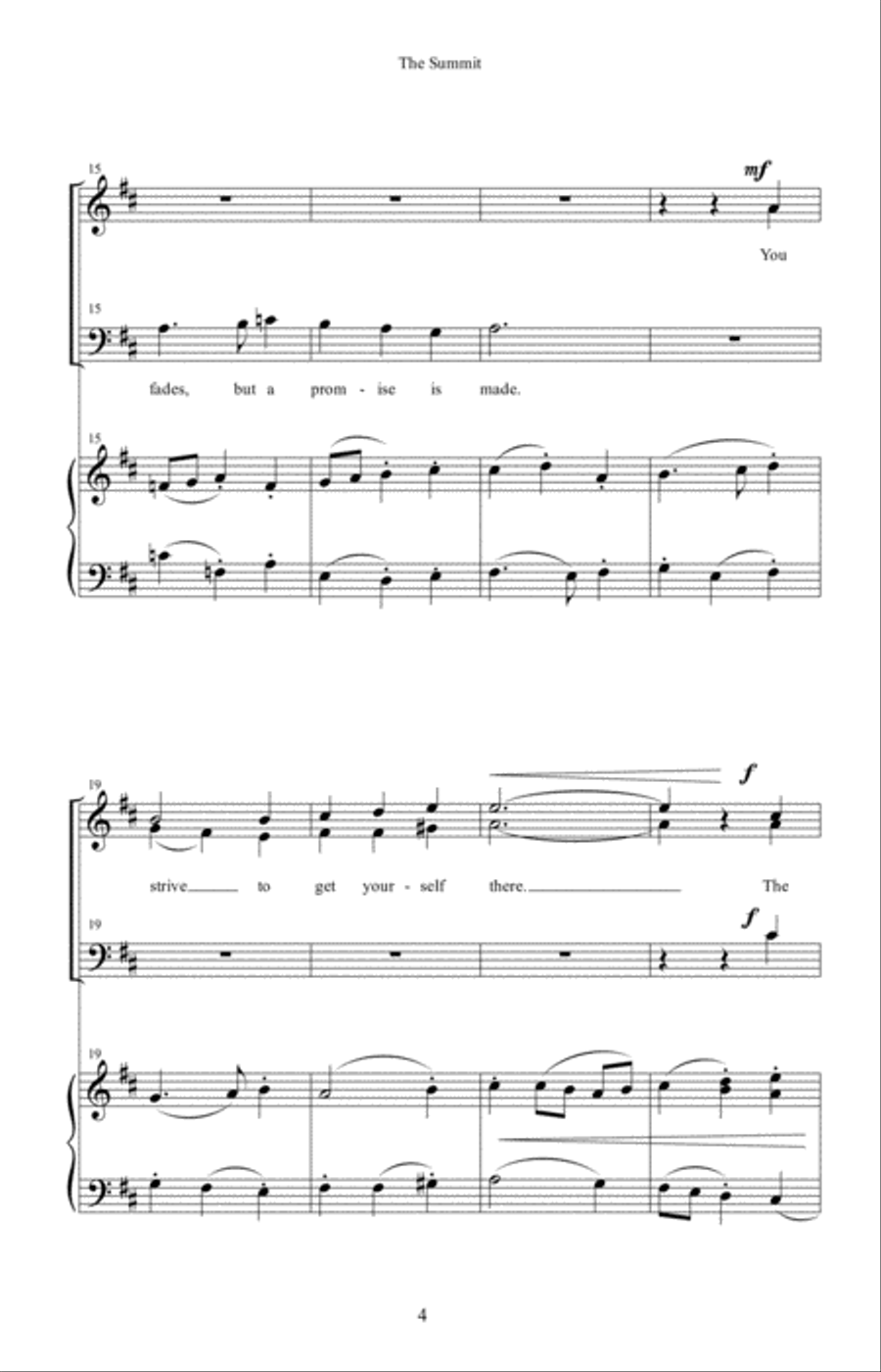 The Summit The Summit 4-Part scores gallery preview page 4