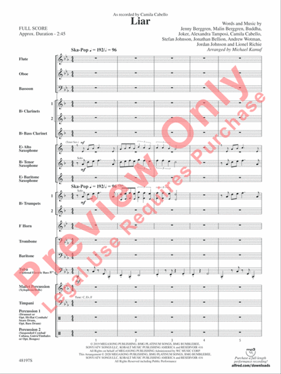 Liar Liar Concert Band scores gallery preview page 4