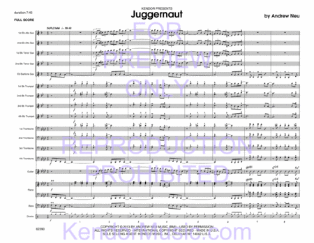 Juggernaut (Full Score)
