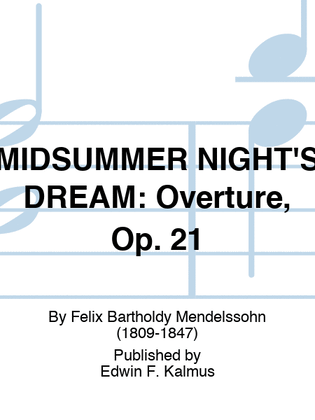 Book cover for MIDSUMMER NIGHT'S DREAM: Overture, Op. 21