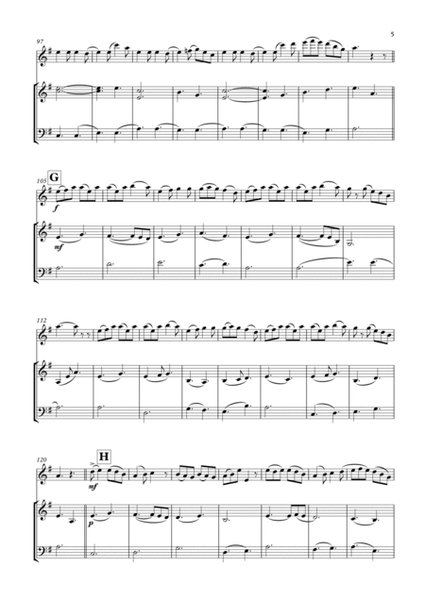 Da Full Rigged Ship / Da New Rigged Ship arranged for Flute, Violin, Double Bass by James Scott image number null