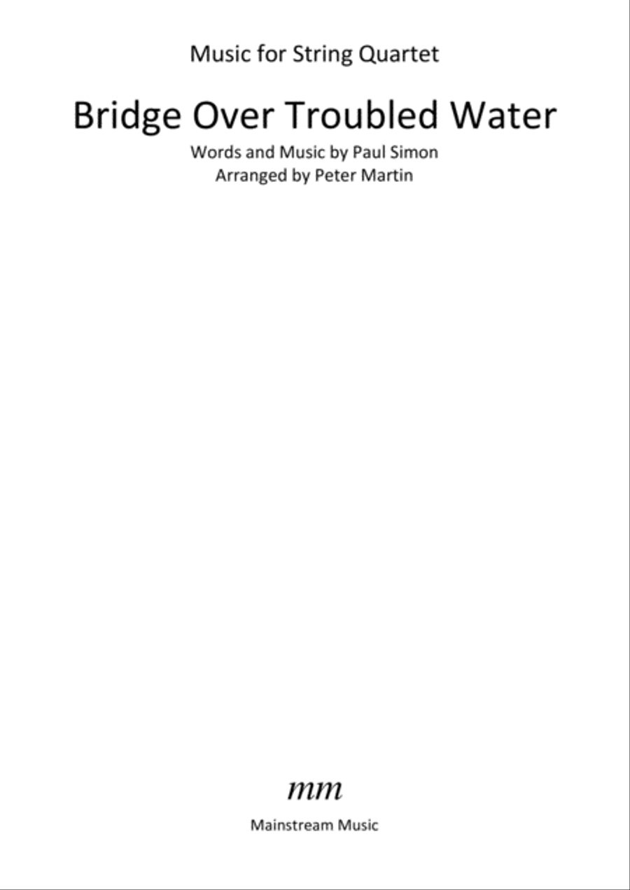 Bridge Over Troubled Water String Quartet scores gallery preview page 2