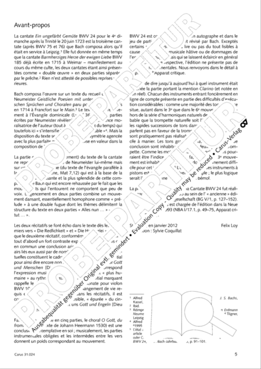 A conscience pure (Ein ungefarbt Gemute) 4-Part scores gallery preview page 6
