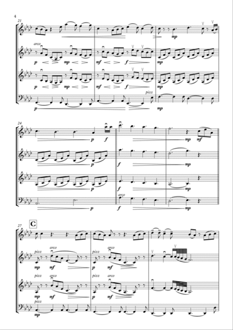 Perfect String Quartet scores gallery preview page 4