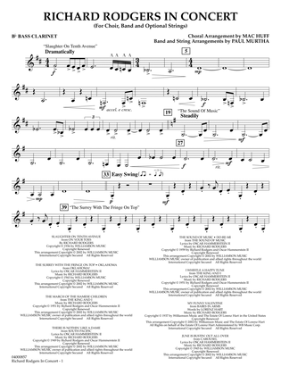 Richard Rodgers in Concert (Medley) (arr. Mac Huff, Paul Murtha) - Bb Bass Clarinet