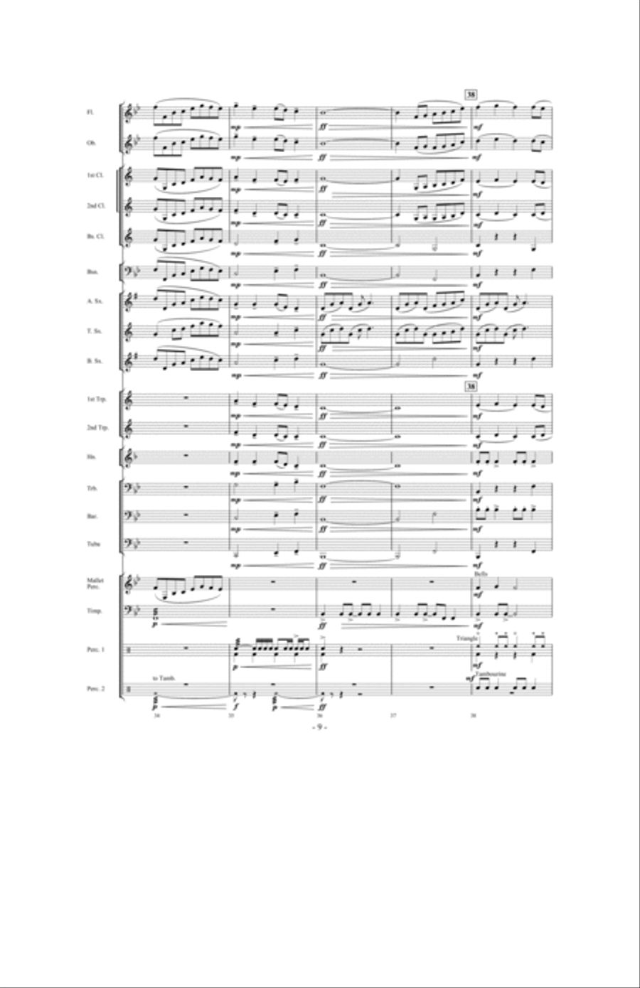 Prevailing Winds Concert Band scores gallery preview page 8