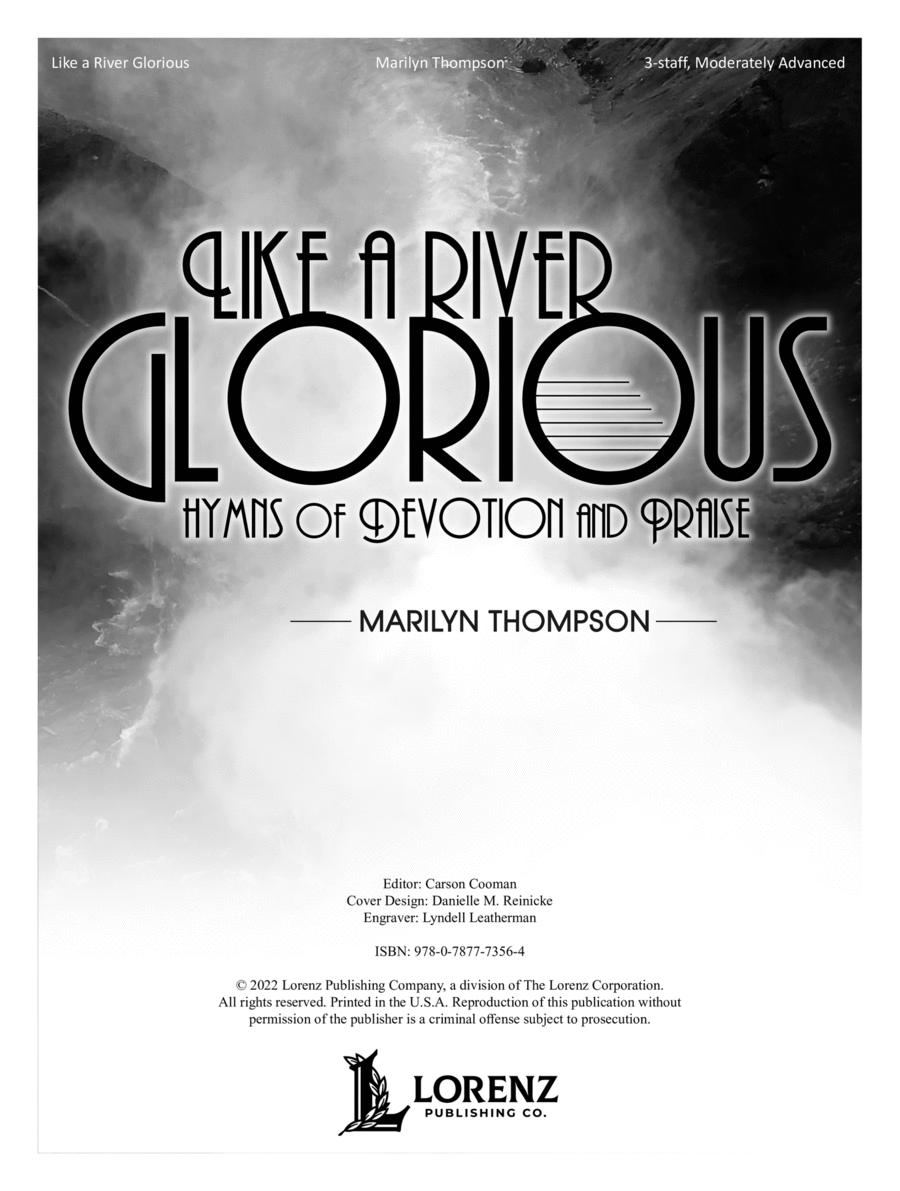 Like a River Glorious Organ scores gallery preview page 1