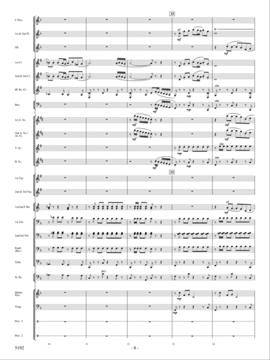 Main Street Celebration Concert Band scores gallery preview page 7
