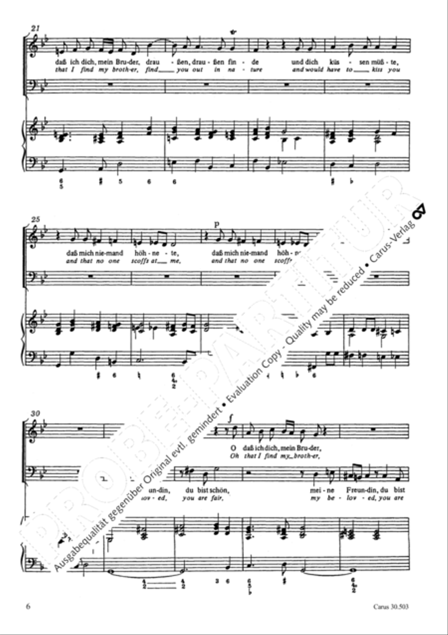 My beloved, you are fair (Meine Freundin, du bist schon) 4-Part scores gallery preview page 9