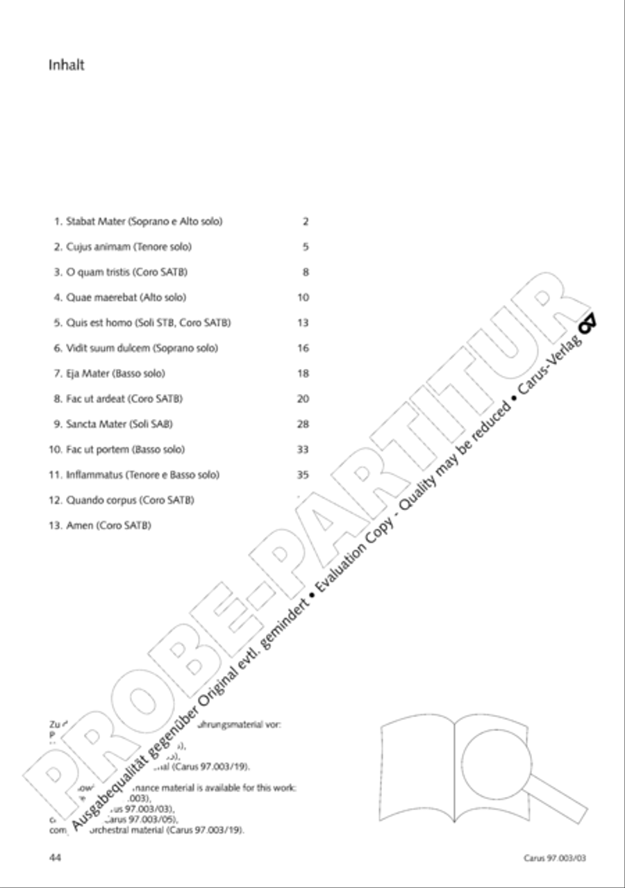 Stabat mater Stabat mater 4-Part scores gallery preview page 45