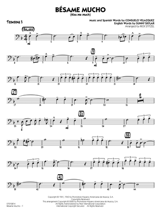 Bésame Mucho (Kiss Me Much) (arr. Rick Stitzel) - Trombone 3