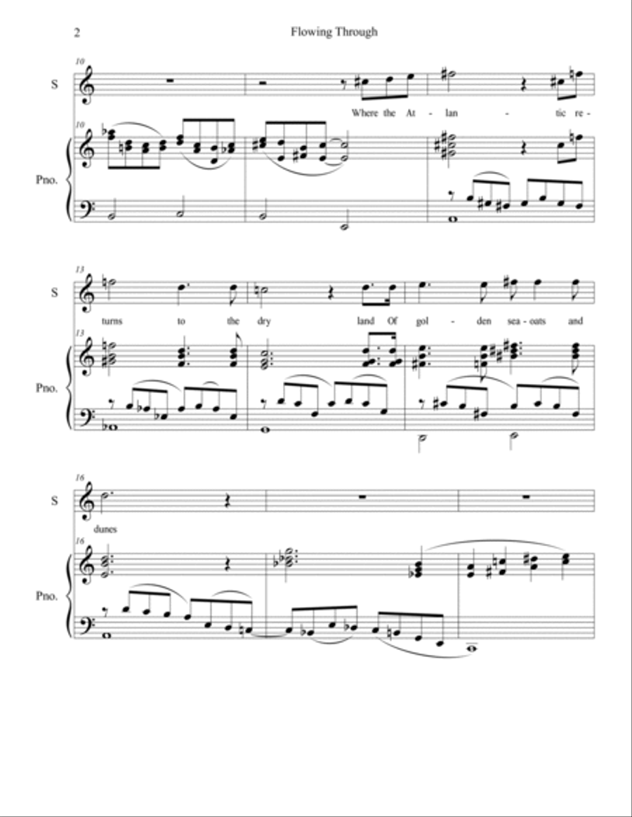 Flowing Through Flowing Through Voice scores gallery preview page 3