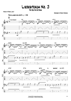 Liebestraum No. 3 (Duet for Guitar and Bass)