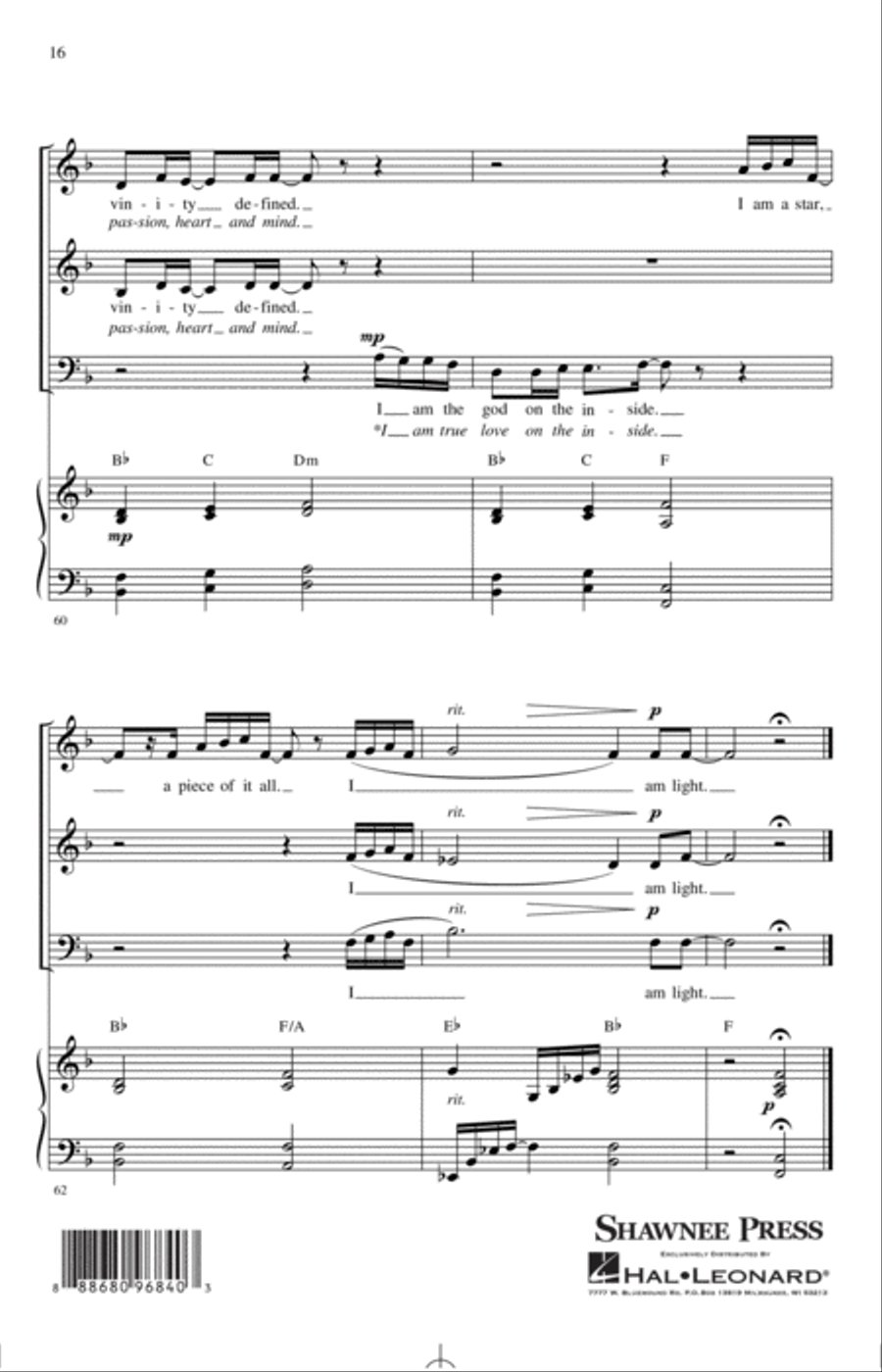 I Am Light (arr. Mark Hayes and Kimberly Lilley) 3-Part scores gallery preview page 15