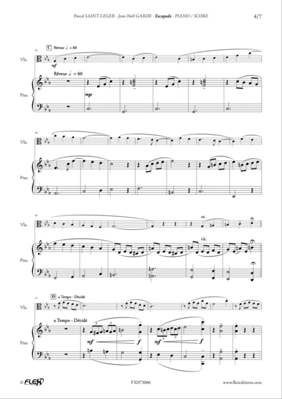 Escapade Viola scores gallery preview page 4