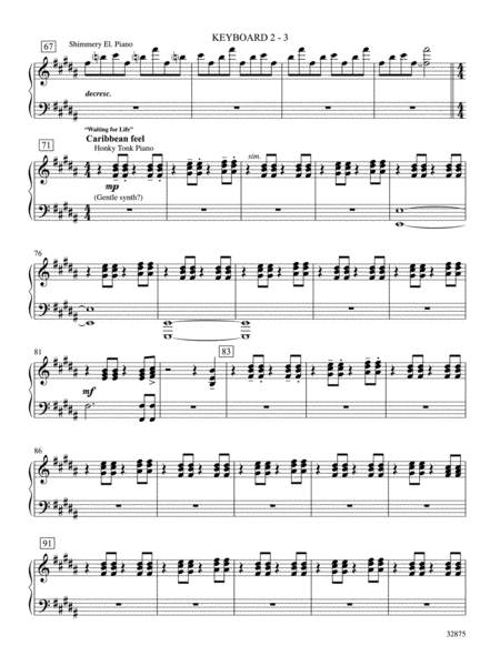 Once on This Island: A Choral Medley: 2nd Synthesizer