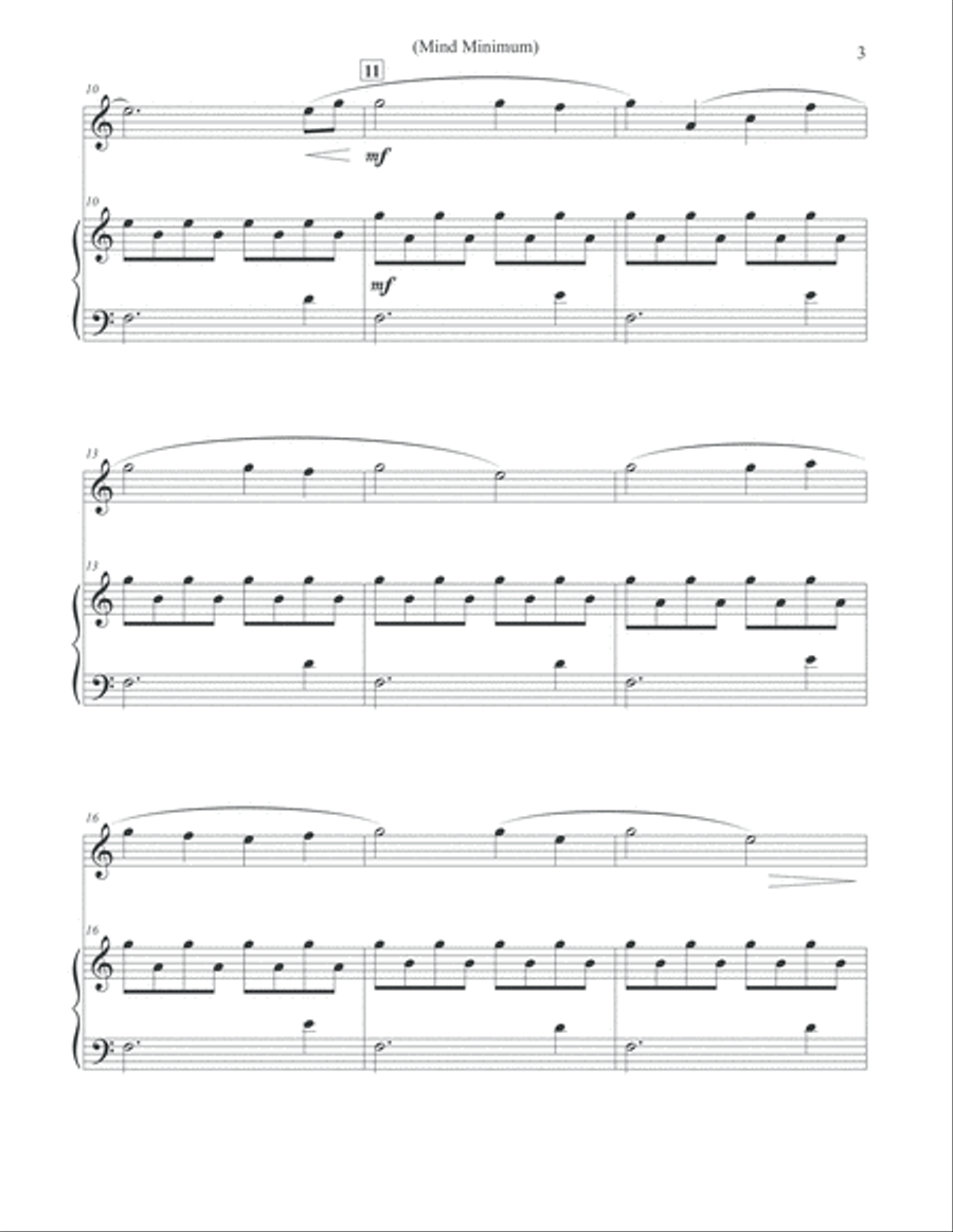 Mind Minimum - Flute & Piano Flute Solo scores gallery preview page 3