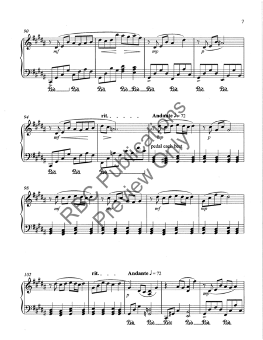 Six Songs For Piano Piano Solo scores gallery preview page 10