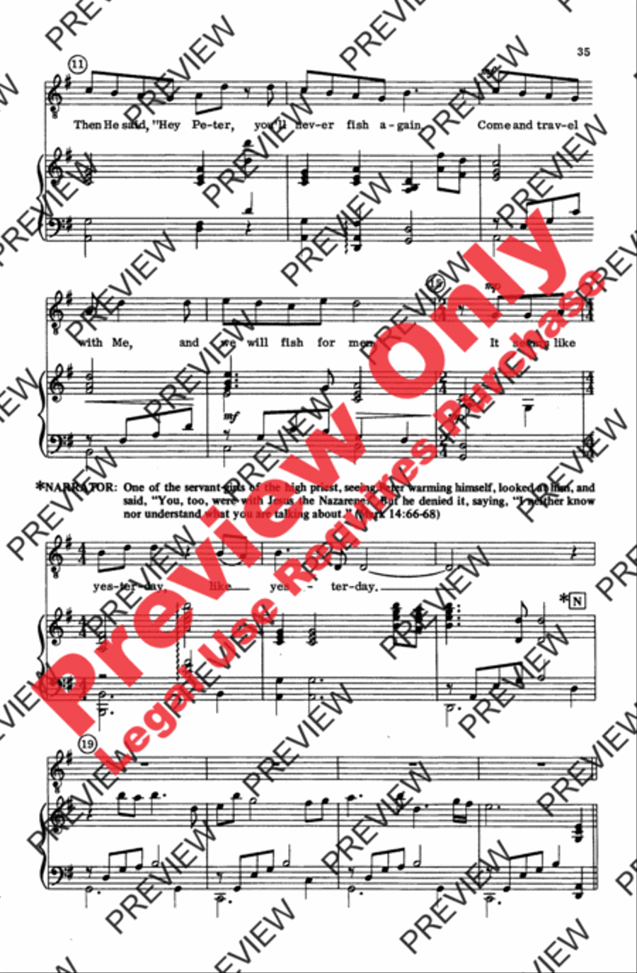 Then Came Sunday 4-Part scores gallery preview page 15