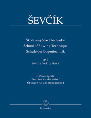Book cover for School of Bowing Technique op. 2 (Book 2)