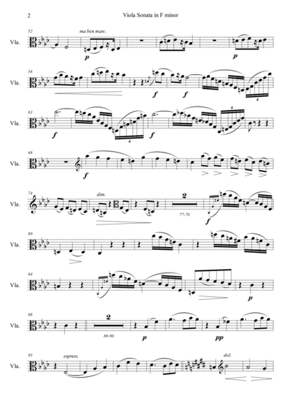 Brahms : Viola Sonata in F minor Op 120, No.1 image number null