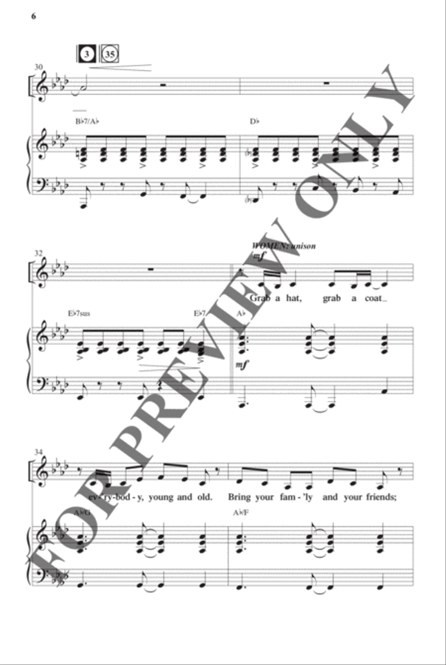 Here We Come a'Caroling - Choral Book Unison Choir scores gallery preview page 7