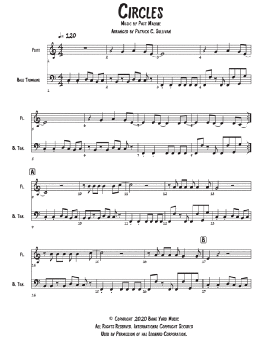 Circles Flute scores gallery preview page 1