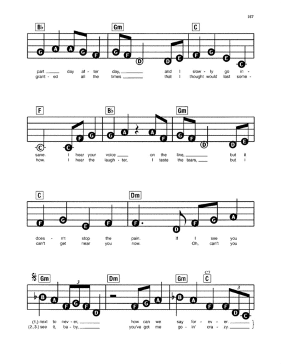Right Here Waiting Electronic Keyboard scores gallery preview page 2