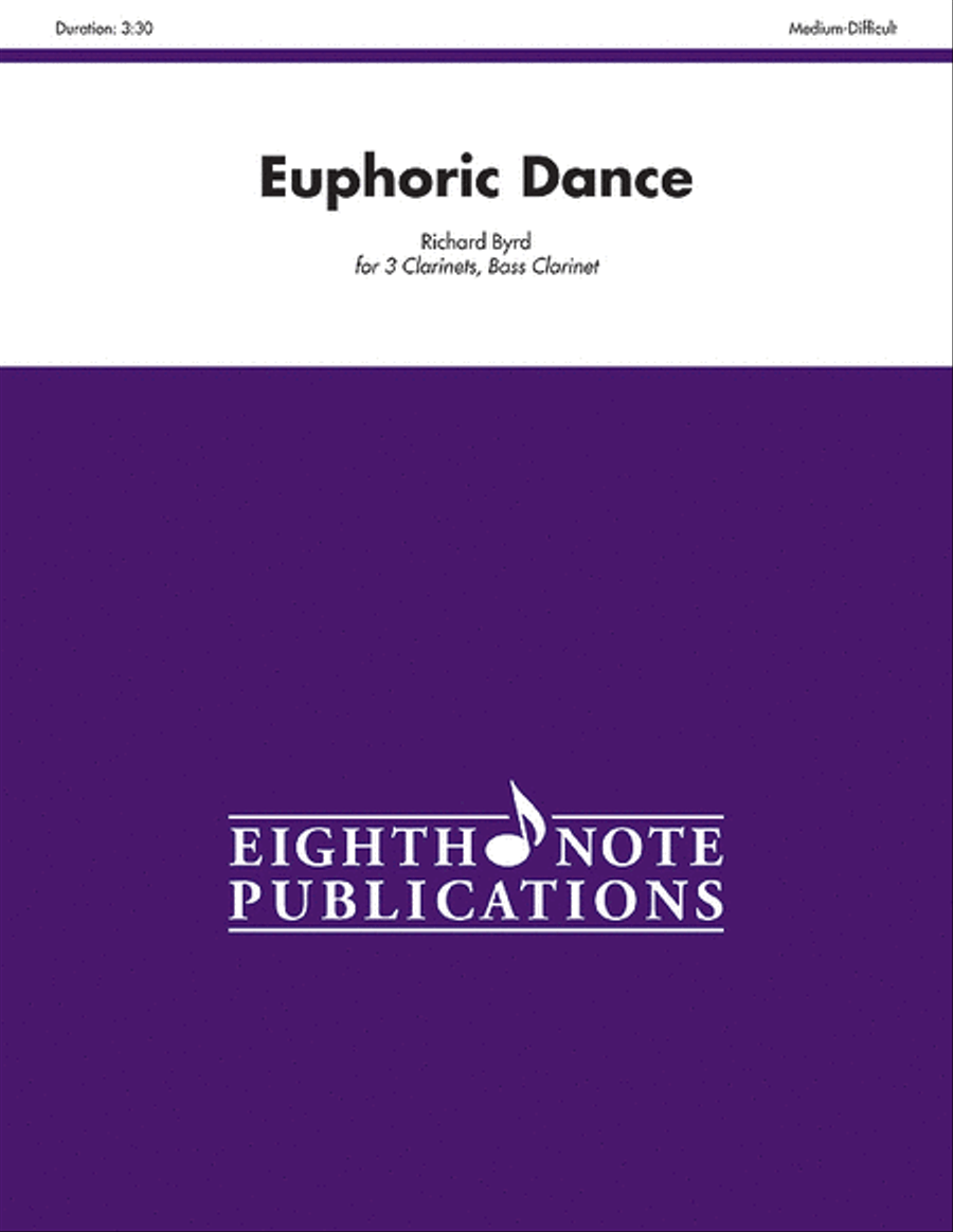 Euphoric Dance Clarinet Quartet scores gallery preview page 1