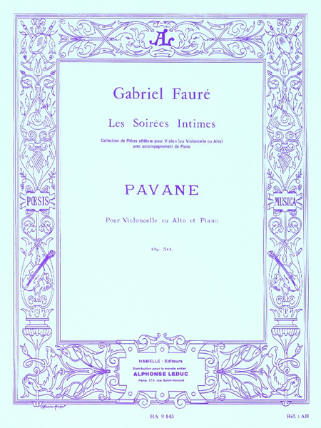 Pavane Op50 - Violoncelle ou Alto et Piano
