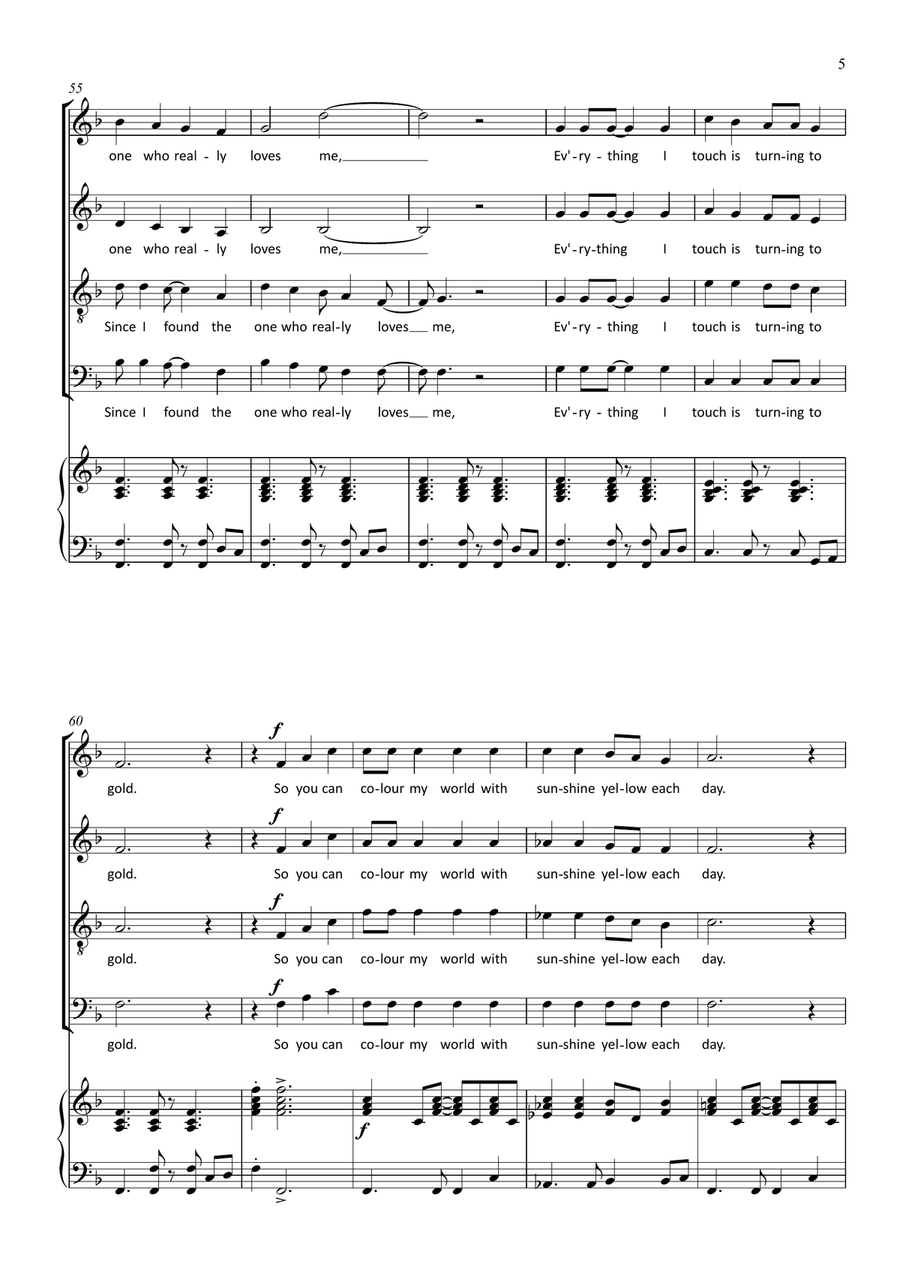 Color My World 4-Part scores gallery preview page 5