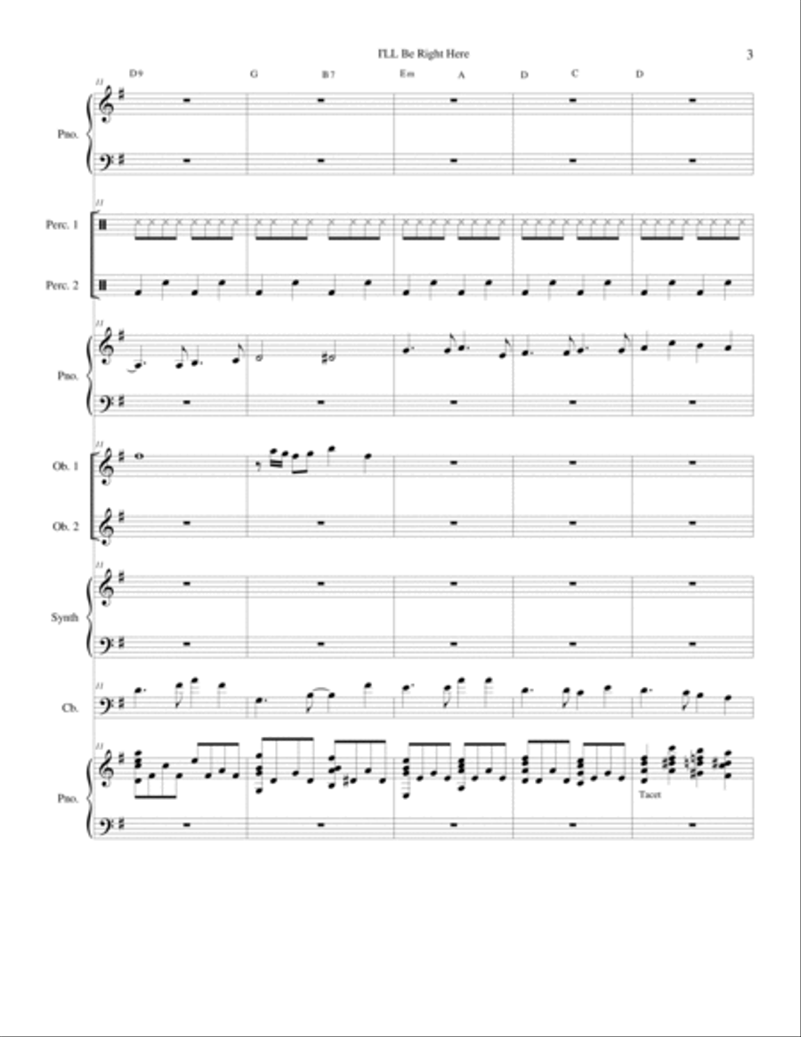 I'll Be Right Here Bassoon scores gallery preview page 3