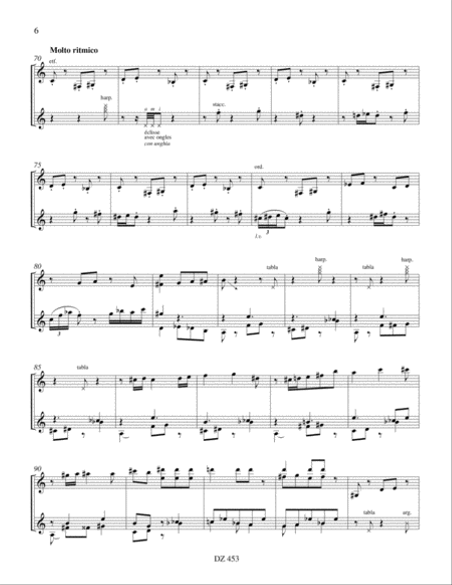 Pentagone - Tangente Classical Guitar scores gallery preview page 6