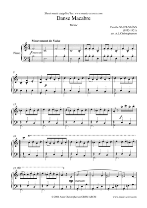 Danse Macabre - Piano (Theme)