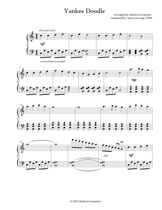 Book cover for Yankee Doodle (Intermediate Piano)
