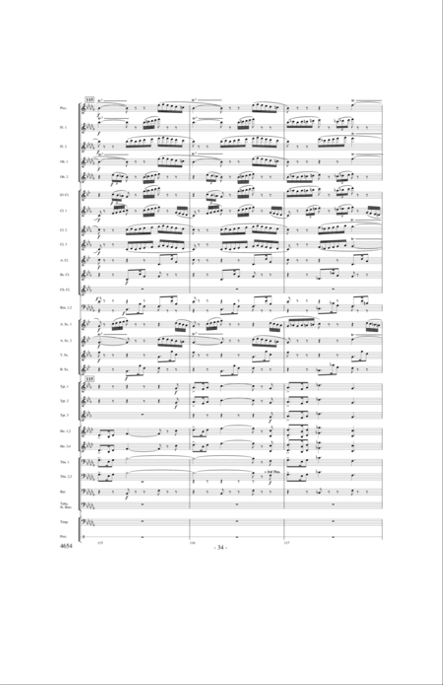 Ride of the Valkyries Concert Band scores gallery preview page 33