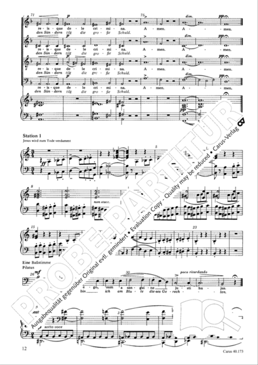 Via crucis 4-Part scores gallery preview page 13