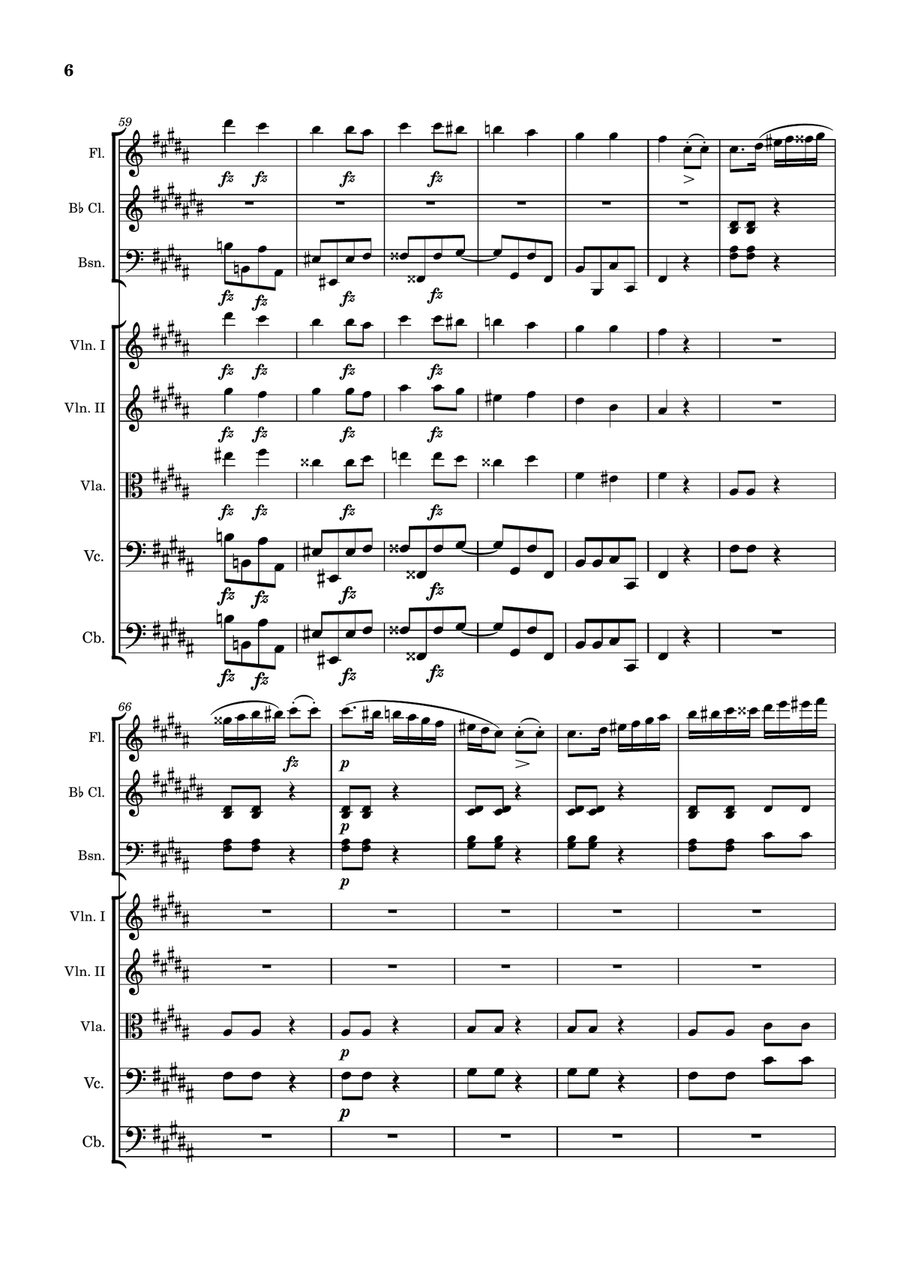 John Field, sonata IV movement II orchestrated by Scott Fields Davis Chamber Orchestra scores gallery preview page 6