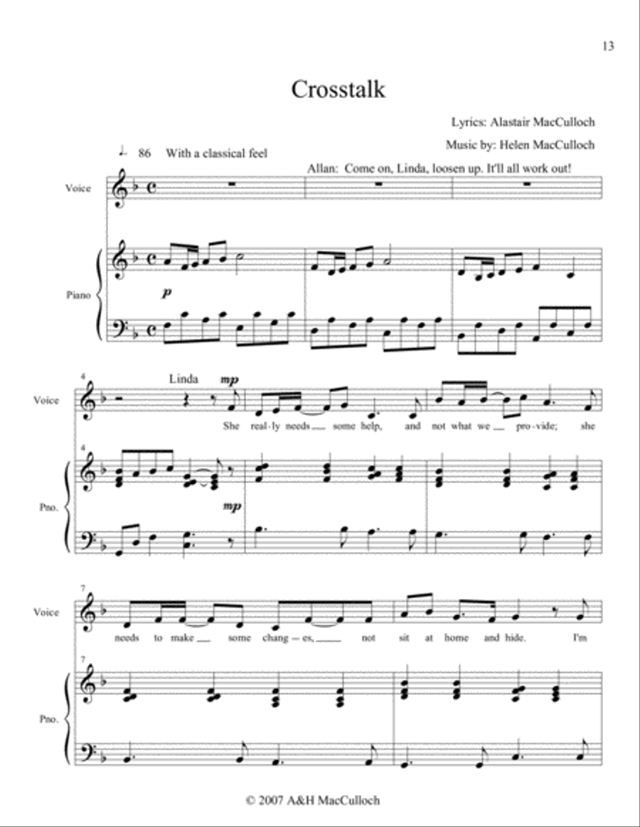Crosstalk Voice scores gallery preview page 1