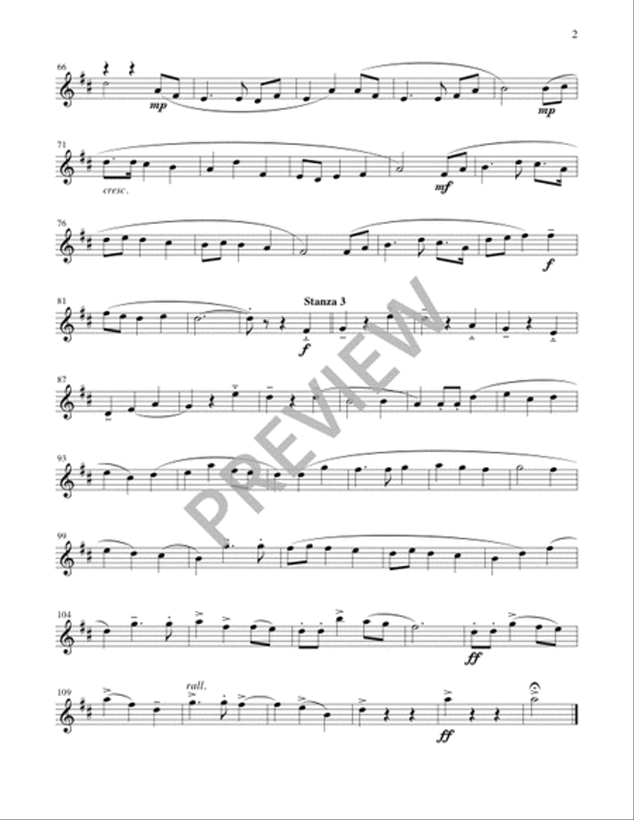 O Spirit All-Embracing - Full Score and Parts Horn scores gallery preview page 21