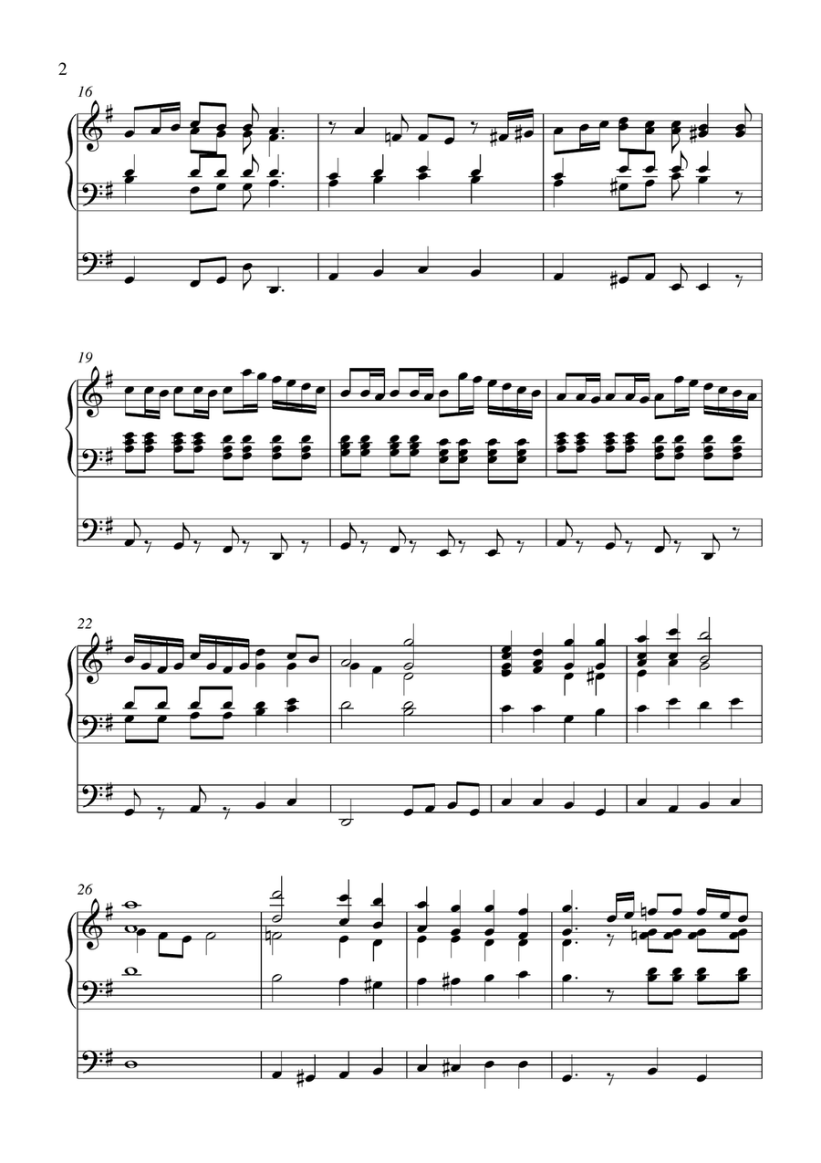 Koraalfantasie Psalm 98 Organ Solo scores gallery preview page 2