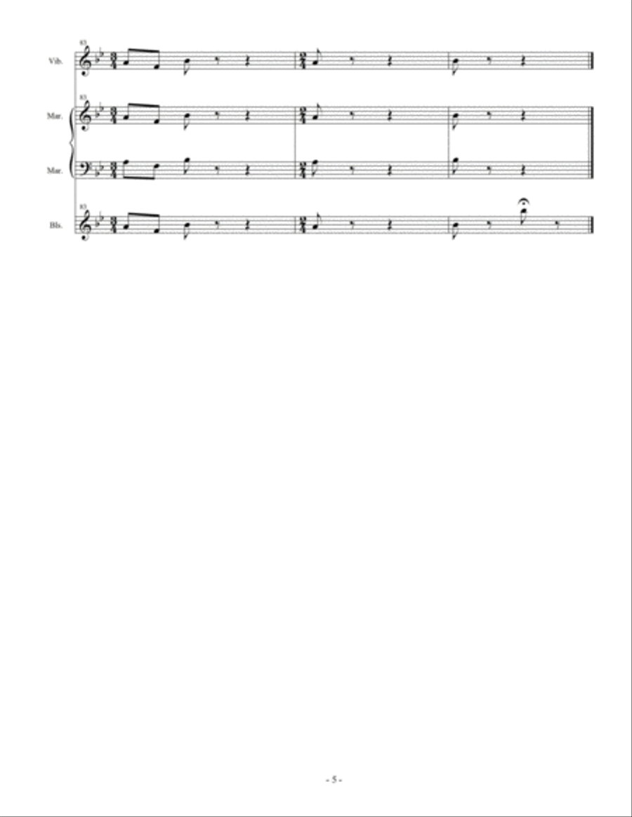Fum! Marimba scores gallery preview page 5