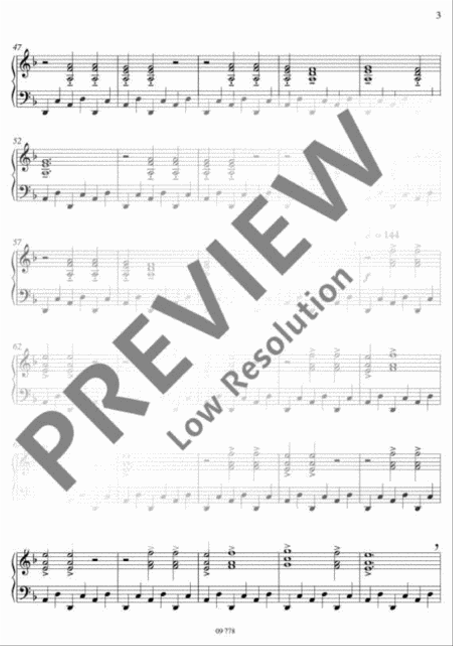 O Fortuna Piano Solo scores gallery preview page 6