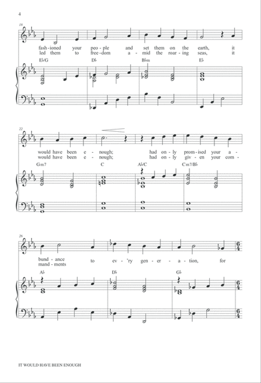It Would Have Been Enough 4-Part scores gallery preview page 4