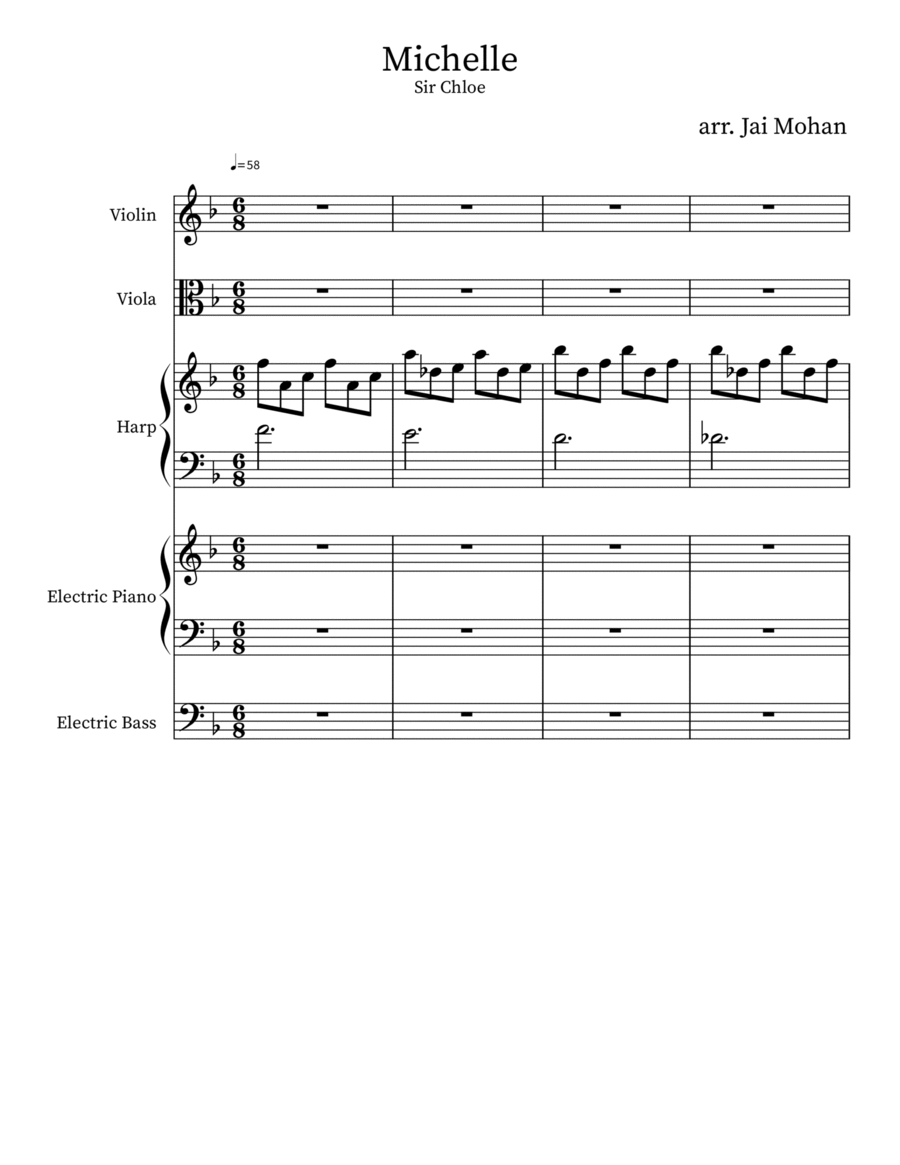 Michelle Concert Band scores gallery preview page 1