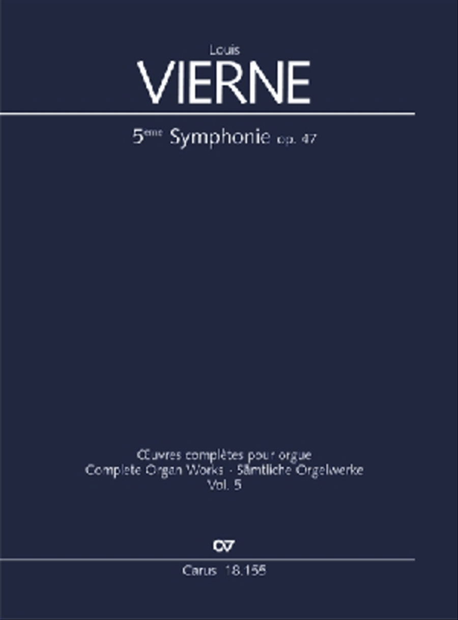 Symphonie Nr. 5 in a Organ scores gallery preview page 1