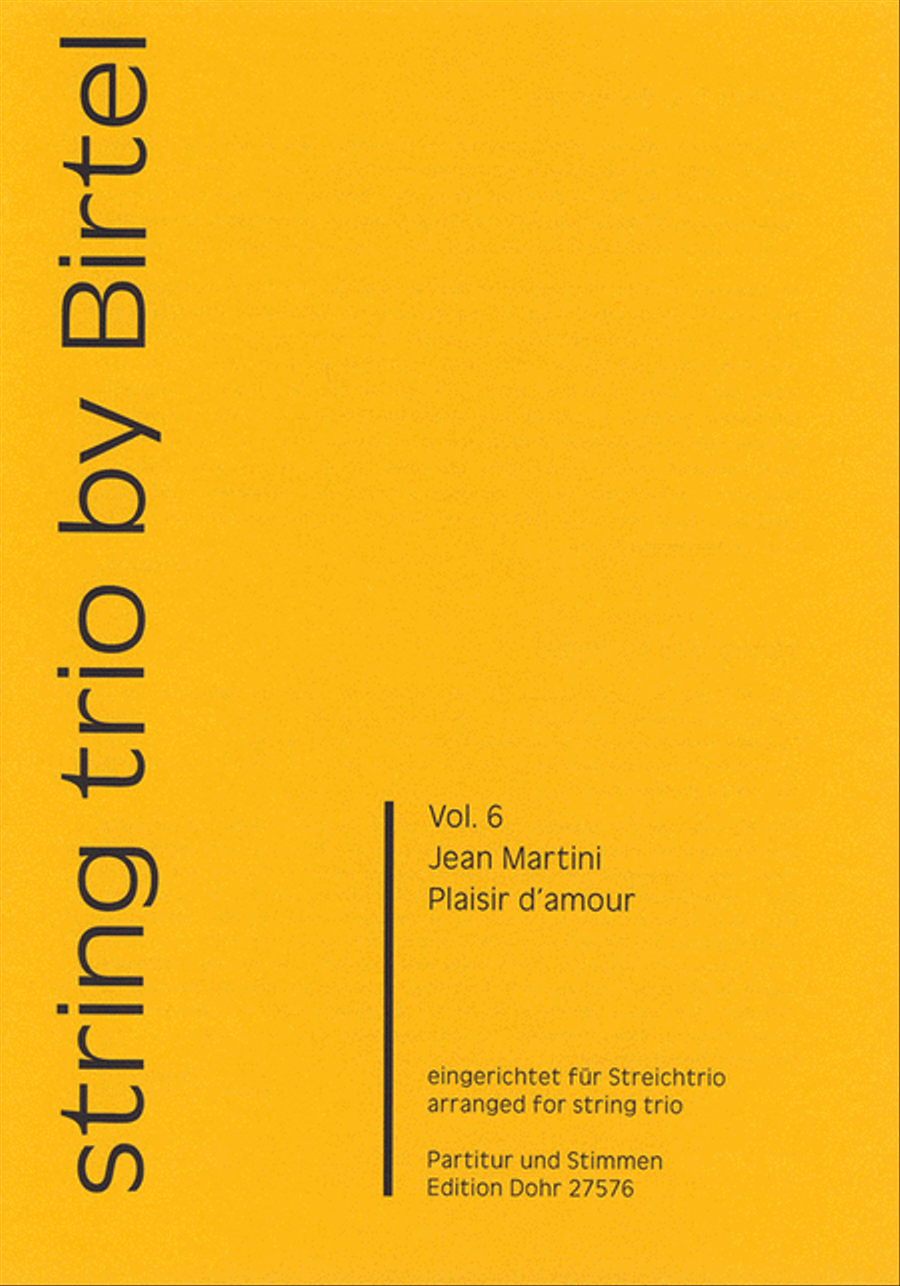 Plaisir d'amour (für Streichtrio) String Trio scores gallery preview page 1