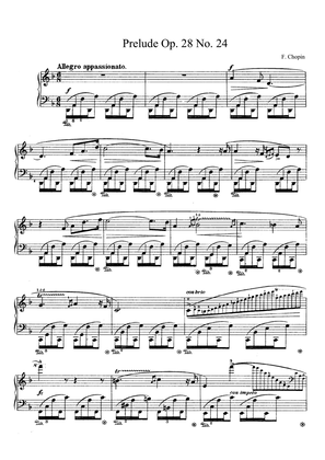 Chopin Prelude Op. 28 No. 24 in D Minor