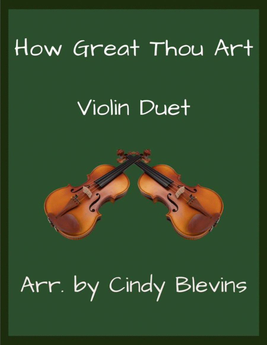 How Great Thou Art, for Violin Duet image number null